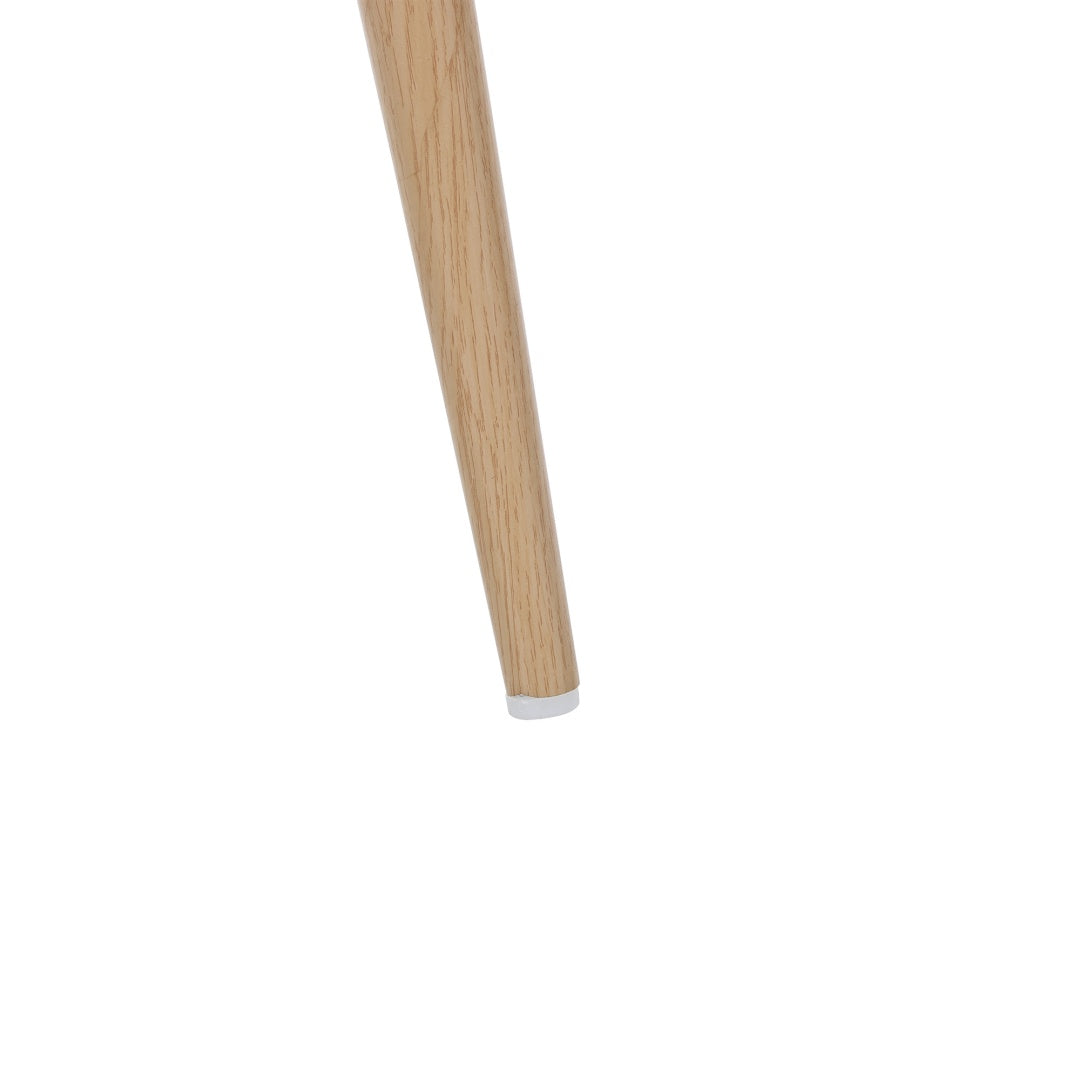 Set Of 4, PU Seat, Rattan Backrest, Bamboo Kitchen Chair With Imitation Rattan Backrest And Retro Side Armchair