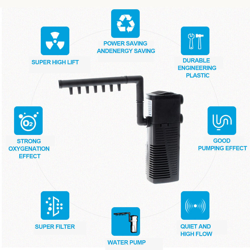 3-in-1 Aquarium Filter And Water